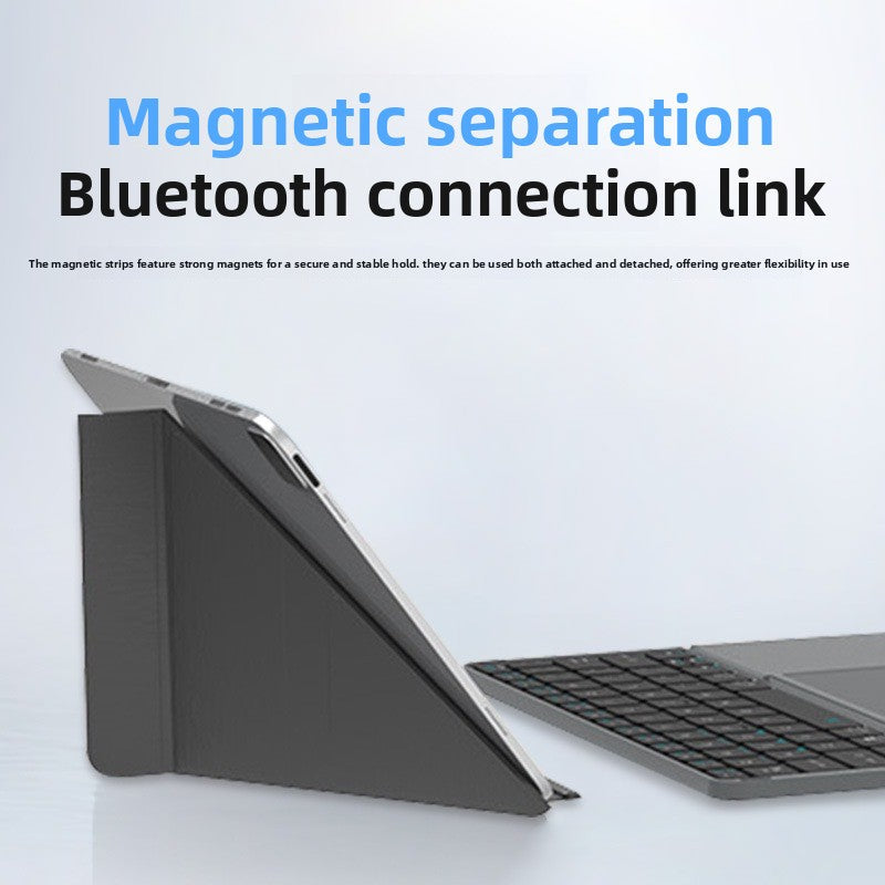 Wireless Bluetooth Folding Keyboard with Detachable Stand
