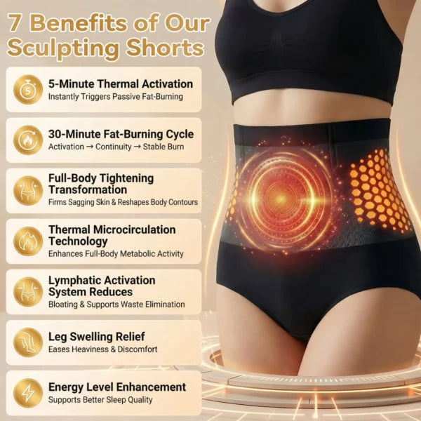 🥳2026 HOT SALE🥳💞50K+ SOLD!🌸🧘‍♀️ 50% OFF! Thermogenic Tummy Control Shorts – 30‑min daily wear, activates warmth & boosts circulation. Supports firmer, smoother contour. No gym needed. A smart shapewear choice. 👵✨