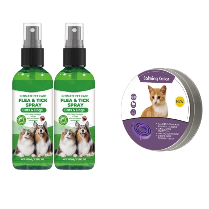 💜LAST DAY -BUY 2 GET 1 FREE💜50K+ SOLD!✨🐶🐱Natural Flea & Tick Spray for Dogs and Cats