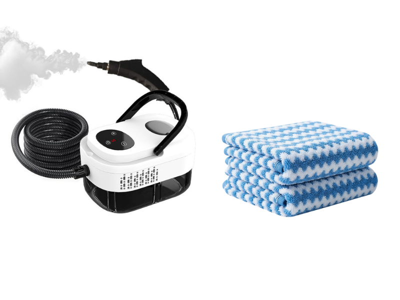 🥳2026 HOT SALE⏰ 50% OFF! High‑Temp Steam Cleaner – 105°C steam, 15s heat‑up. Kills 99.9% germs, no chemicals. 6 levels, large 1100ml tank. Multi‑surface magic! 🔥✨