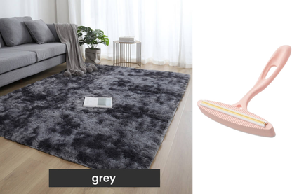 ⏳Limited-time 60% off⏰Plush Floor Mat with Gradient Color - High-Density Faux Fur & Non-Slip: Perfect for Living Room/Bedroom (Safe for Kids!)
