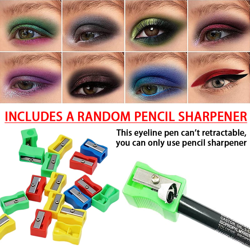 ✏️ 50% OFF NOW! 🌈 14-Pack Waterproof Colored Gel Eyeliner Pencil – Metallic & Shimmer Finishes, Smudge-Proof ✨