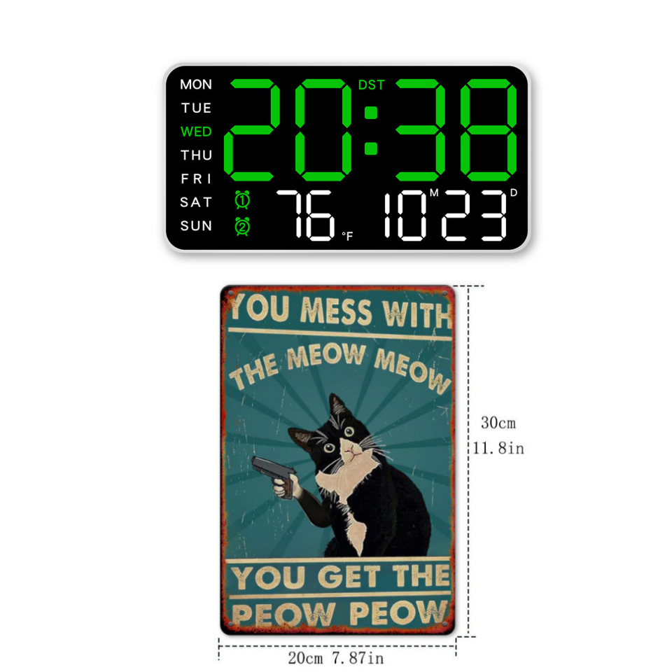 📢📢50% OFF!! ⏰Multifunctional decorative LED digital wall clock, the limitless digital clock for the modern Norwegian home