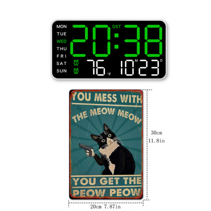 📢📢50% OFF!! ⏰Multifunctional decorative LED digital wall clock, the limitless digital clock for the modern Norwegian home