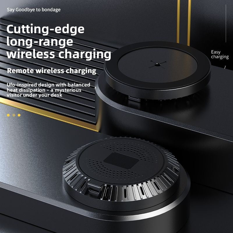 Invisible Under-Desk Wireless Charger – Hidden 40MM Fast Charging Pad for iPhone, Samsung & Qi Devices