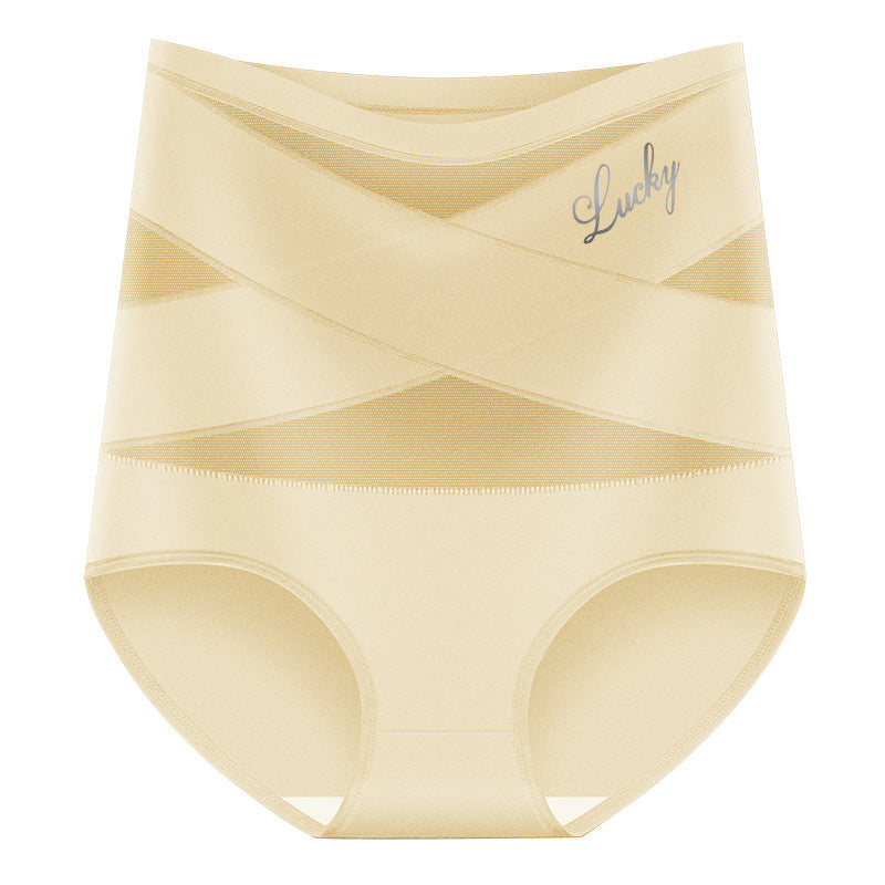 💕Limited Sale 50% OFF✨Plus-Size High-Waist Cross Tummy Control Panties