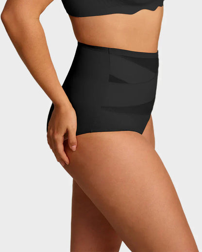 💕Limited Sale 50% OFF✨Plus-Size High-Waist Cross Tummy Control Panties