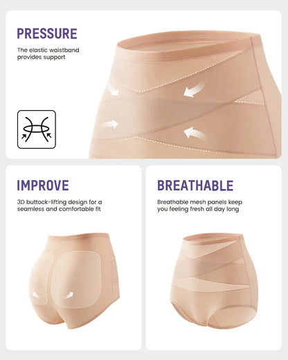 💕Limited Sale 50% OFF✨Plus-Size High-Waist Cross Tummy Control Panties