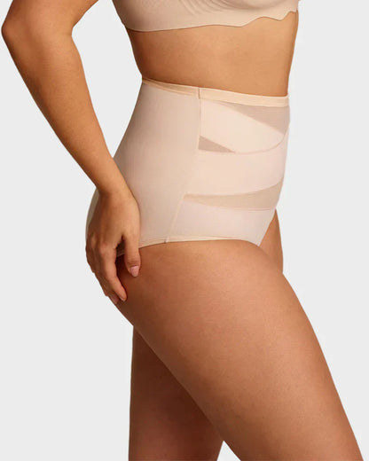💕Limited Sale 50% OFF✨Plus-Size High-Waist Cross Tummy Control Panties