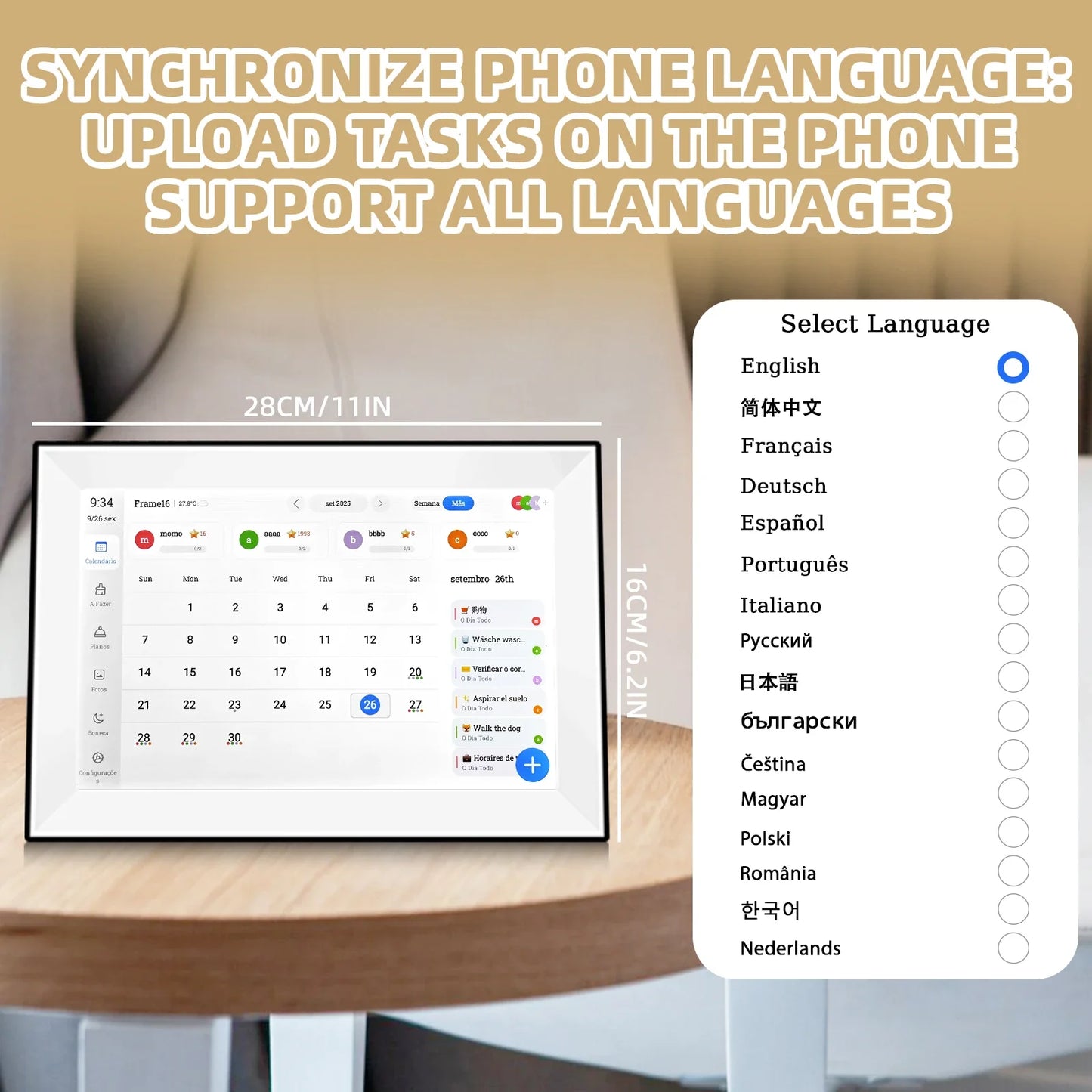 ™ 10.1inch Touch Screen Calendar