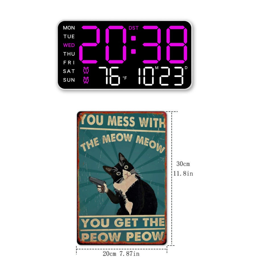 📢📢50% OFF!! ⏰Multifunctional decorative LED digital wall clock, the limitless digital clock for the modern Norwegian home