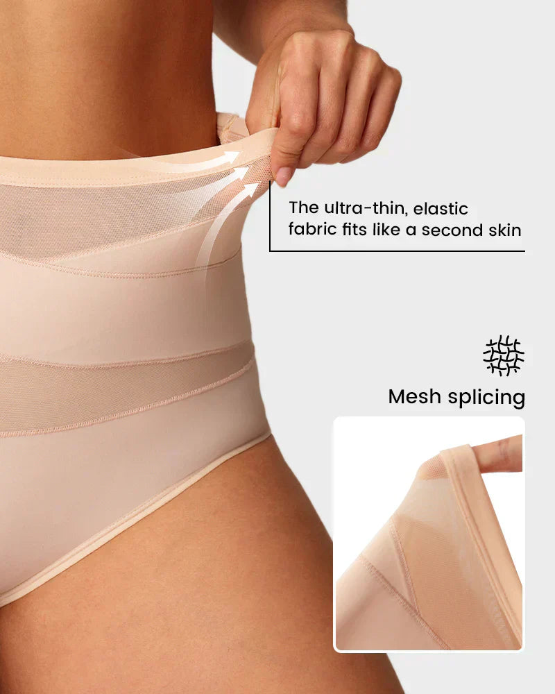💕Limited Sale 50% OFF✨Plus-Size High-Waist Cross Tummy Control Panties