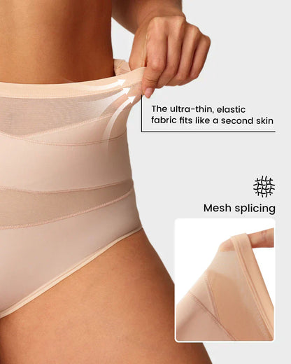 💕Limited Sale 50% OFF✨Plus-Size High-Waist Cross Tummy Control Panties