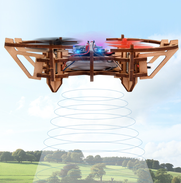 🎁🔥 HOT SALE 50%OFF 🔥🧩 DIY Wooden Drone Building Kit 🚁