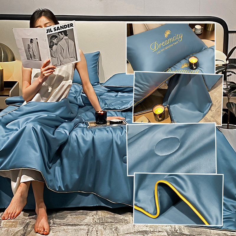 🔥Hot Sale 49% Off🎁 Stay Cool This Summer! 🛏️ Ultra-Light Ice Silk Quilt ❄️Free Shipping