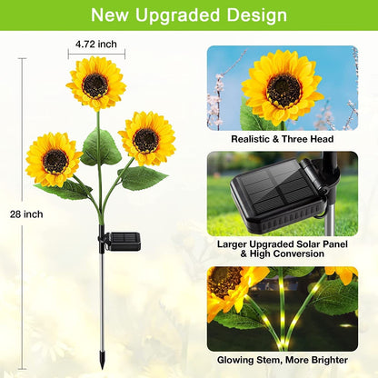 ⏳Time-limited Special⏰Sunflower Solar Garden Stake Led Lights🌻