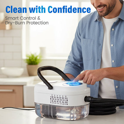 🥳2026 HOT SALE⏰ 50% OFF! High‑Temp Steam Cleaner – 105°C steam, 15s heat‑up. Kills 99.9% germs, no chemicals. 6 levels, large 1100ml tank. Multi‑surface magic! 🔥✨