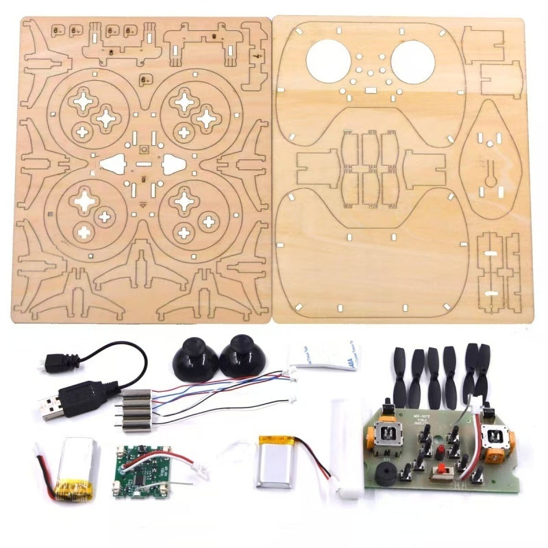 🎁🔥 HOT SALE 50%OFF 🔥🧩 DIY Wooden Drone Building Kit 🚁
