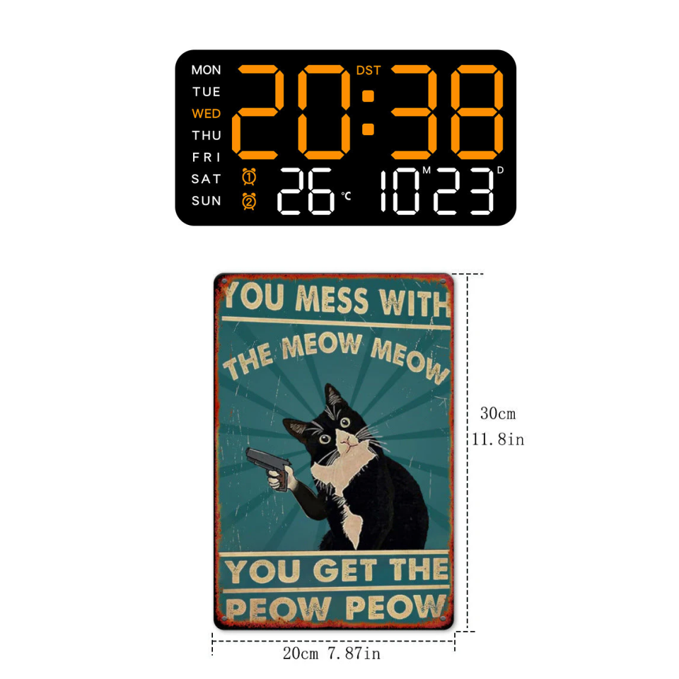 📢📢50% OFF!! ⏰Multifunctional decorative LED digital wall clock, the limitless digital clock for the modern Norwegian home