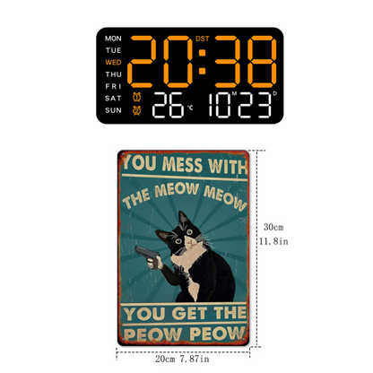 📢📢50% OFF!! ⏰Multifunctional decorative LED digital wall clock, the limitless digital clock for the modern Norwegian home
