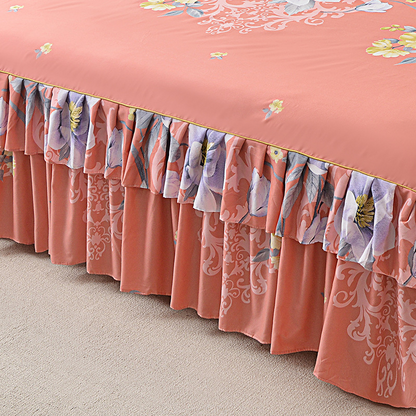 🛏️ 50% OFF NOW! 🎀 3-Piece Ruffled Bed Skirt Set – Elegant Design, Easy Fit & Complete Coverage 🛌