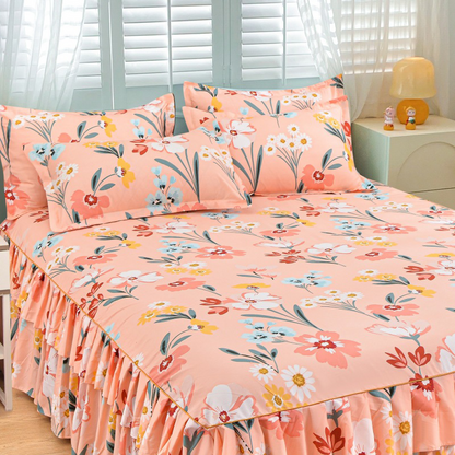 🛏️ 50% OFF NOW! 🎀 3-Piece Ruffled Bed Skirt Set – Elegant Design, Easy Fit & Complete Coverage 🛌