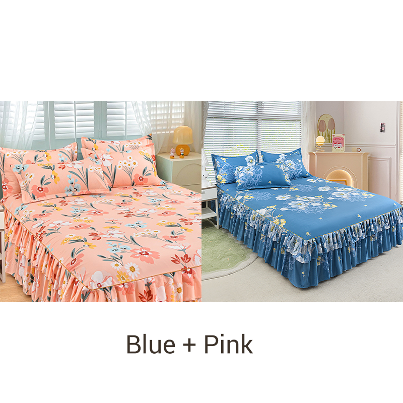 🛏️ 50% OFF NOW! 🎀 3-Piece Ruffled Bed Skirt Set – Elegant Design, Easy Fit & Complete Coverage 🛌