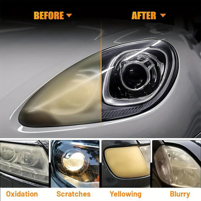 🔥Buy 2 Get 1 Free🔥 Car Headlight Cleaning & Restoration Agent – Scratch Remover, UV Protection & Anti-Yellowing 🚗