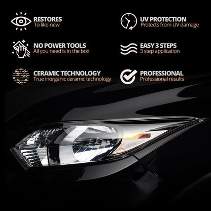 🔥Buy 2 Get 1 Free🔥 Car Headlight Cleaning & Restoration Agent – Scratch Remover, UV Protection & Anti-Yellowing 🚗