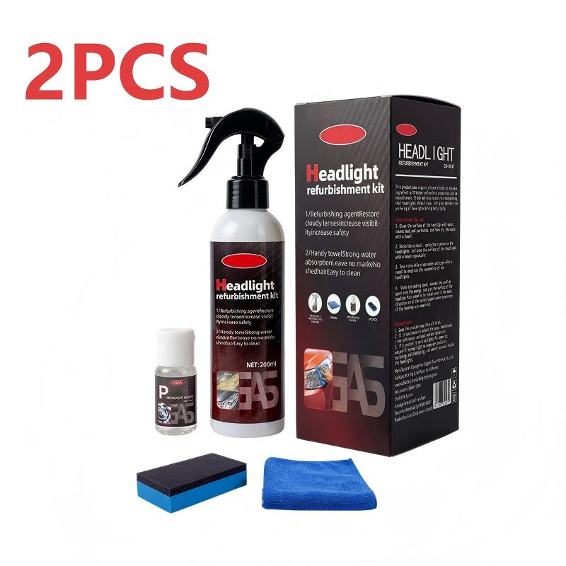 🔥Buy 2 Get 1 Free🔥 Car Headlight Cleaning & Restoration Agent – Scratch Remover, UV Protection & Anti-Yellowing 🚗