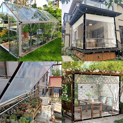 🔥 Hot Sale 50% OFF 🔥Heavy-Duty Transparent Waterproof Insulated Tarp