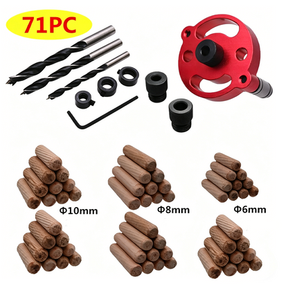Self-Centering Dowel Jig Kit for Woodworking