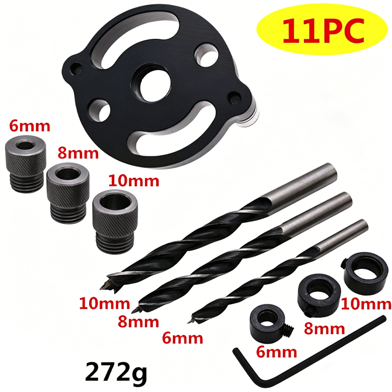 Self-Centering Dowel Jig Kit for Woodworking