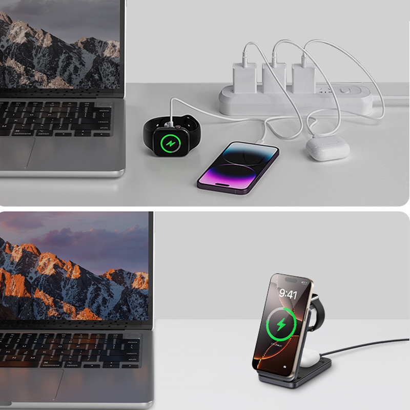 🔥2026 New Arrivals Sale-3-in-1 Foldable Magnetic Wireless Charger Stand