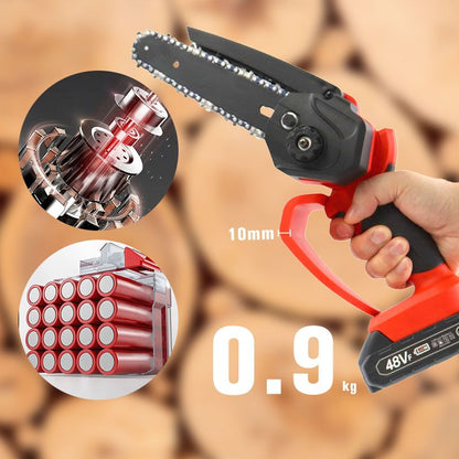 🔥Limited-time offer-Mini 6' Rechargeable Chain Saw (Battery Included)