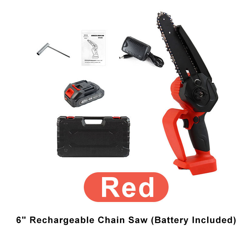 🔥Limited-time offer-Mini 6' Rechargeable Chain Saw (Battery Included)