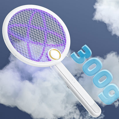 📢📢 50% OFF ⏰💎 Foldable Electric Mosquito Swatter with UV Attract Light – 2-in-1 Automatic Mosquito Killer🦟💡 Rechargeable, safe, ideal for home & travel.✅