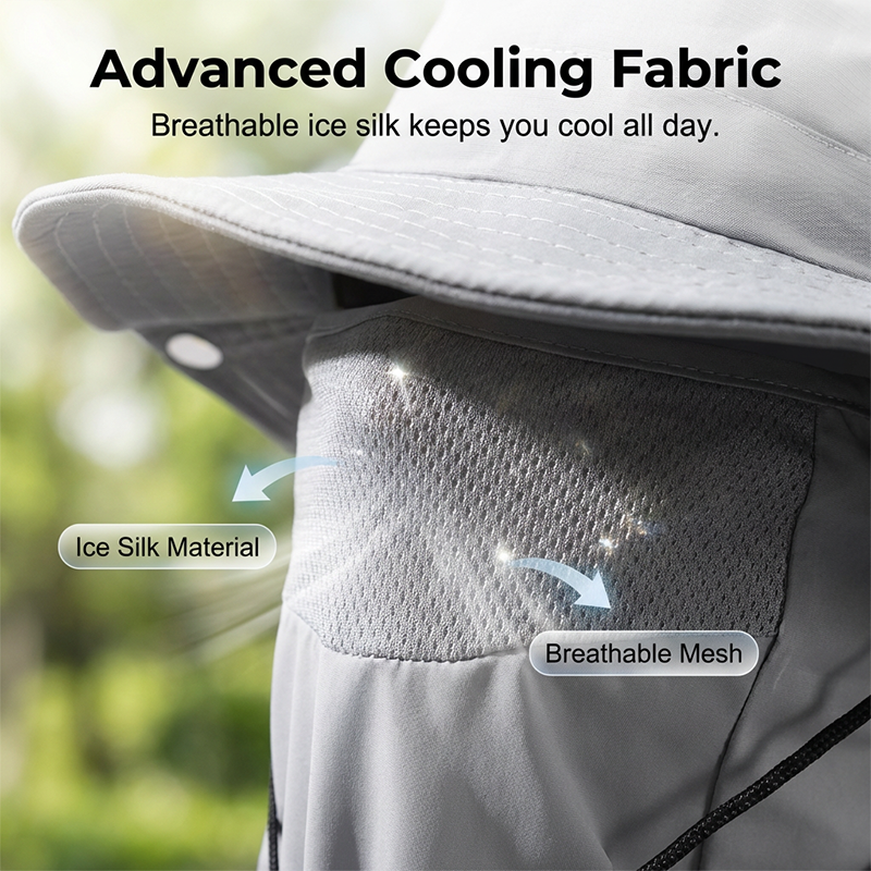 🧢 50% OFF NOW ! ⚡ Breathable Fisherman Hat with Detachable Face Mask – Sun Protection, Ventilated & Removable Mask Design ☀️