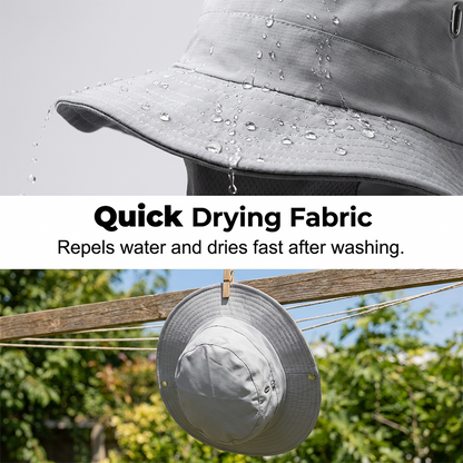 🧢 50% OFF NOW ! ⚡ Breathable Fisherman Hat with Detachable Face Mask – Sun Protection, Ventilated & Removable Mask Design ☀️