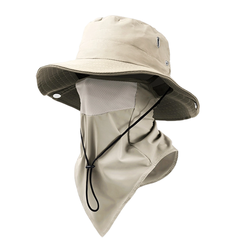 🧢 50% OFF NOW ! ⚡ Breathable Fisherman Hat with Detachable Face Mask – Sun Protection, Ventilated & Removable Mask Design ☀️