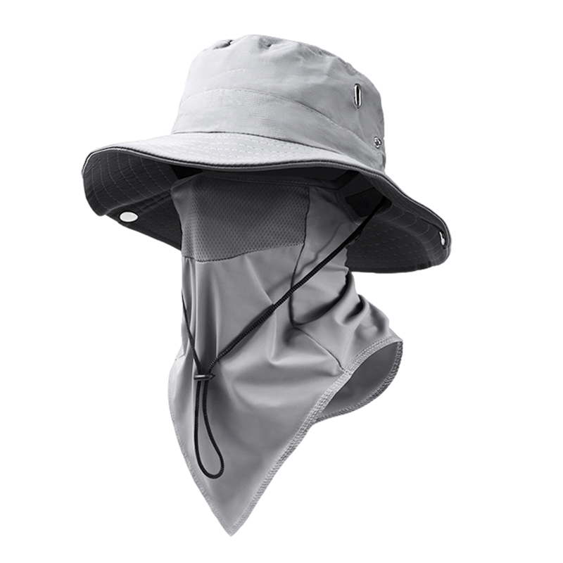 🧢 50% OFF NOW ! ⚡ Breathable Fisherman Hat with Detachable Face Mask – Sun Protection, Ventilated & Removable Mask Design ☀️