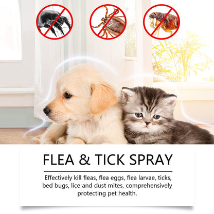 💜LAST DAY -BUY 2 GET 1 FREE💜50K+ SOLD!✨🐶🐱Natural Flea & Tick Spray for Dogs and Cats