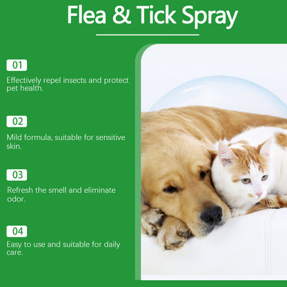 💜LAST DAY -BUY 2 GET 1 FREE💜50K+ SOLD!✨🐶🐱Natural Flea & Tick Spray for Dogs and Cats