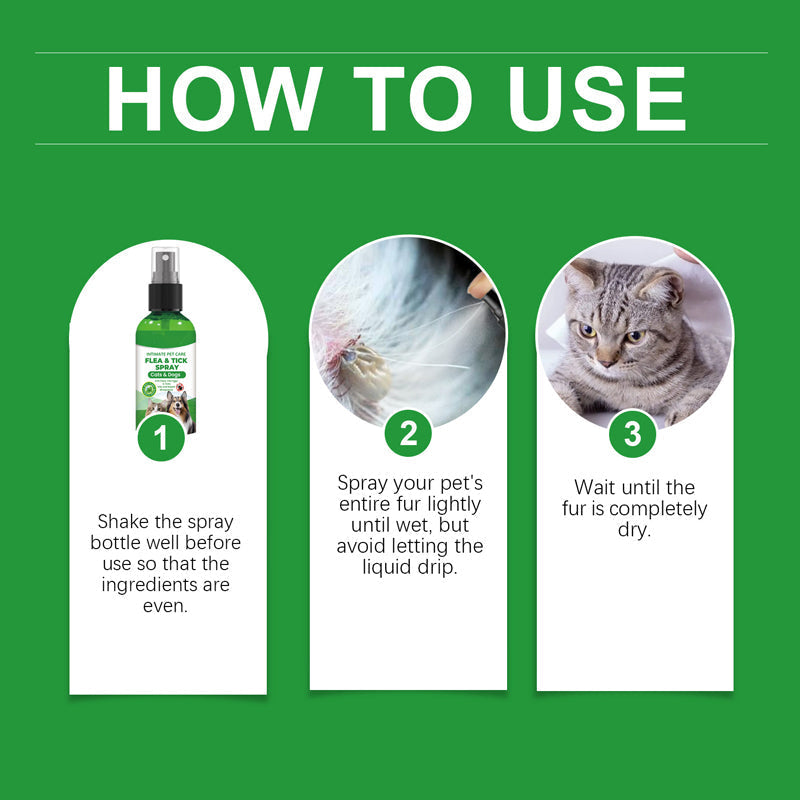 💜LAST DAY -BUY 2 GET 1 FREE💜50K+ SOLD!✨🐶🐱Natural Flea & Tick Spray for Dogs and Cats