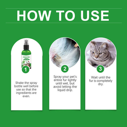 💜LAST DAY -BUY 2 GET 1 FREE💜50K+ SOLD!✨🐶🐱Natural Flea & Tick Spray for Dogs and Cats
