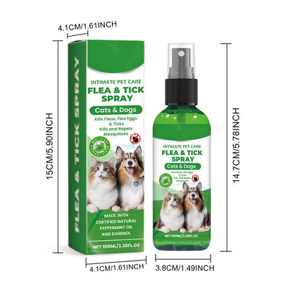 💜LAST DAY -BUY 2 GET 1 FREE💜50K+ SOLD!✨🐶🐱Natural Flea & Tick Spray for Dogs and Cats