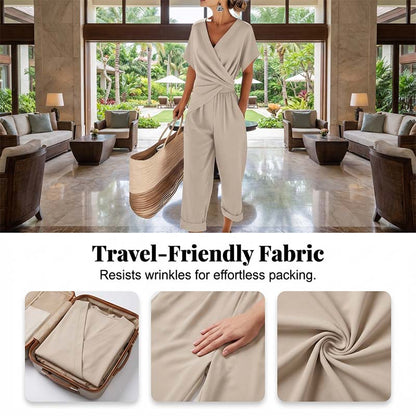 🎁2026 New arrivals 50% OFF💥💃 Elegant V-neck and waist accent – instantly create a feminine look!