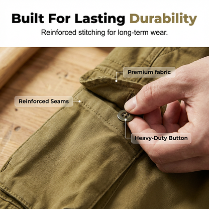 🥳2026 HOT SALE🥳💞50K+ SOLD!🌿✨ 50% OFF! Men's Retro Multi-Pocket Cargo Pants