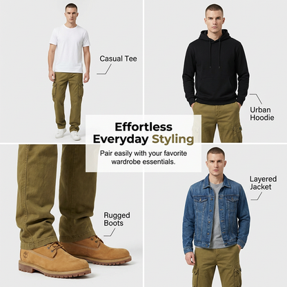🥳2026 HOT SALE🥳💞50K+ SOLD!🌿✨ 50% OFF! Men's Retro Multi-Pocket Cargo Pants