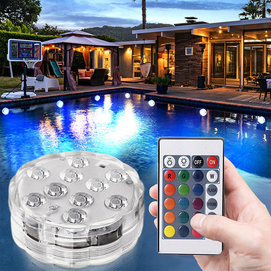 🏖️Summer Hot Sell 50% OFF🌞⚡50K+ SOLD!🌞🌊Submersible Waterproof Remote Control LED Lights for Pool